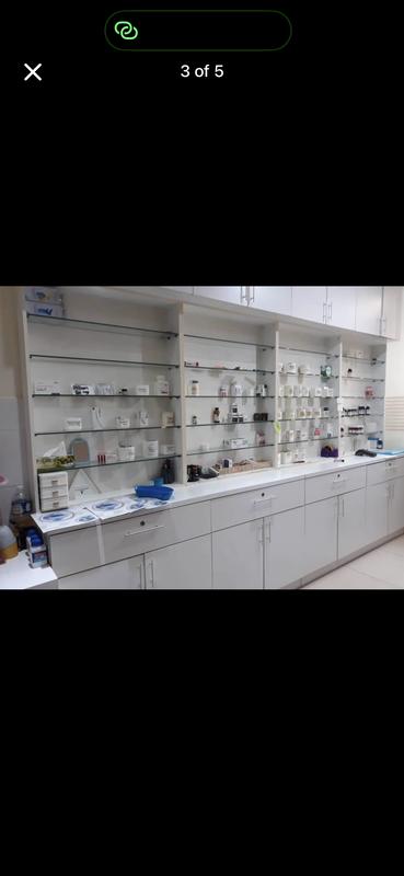 Dispensary shelves